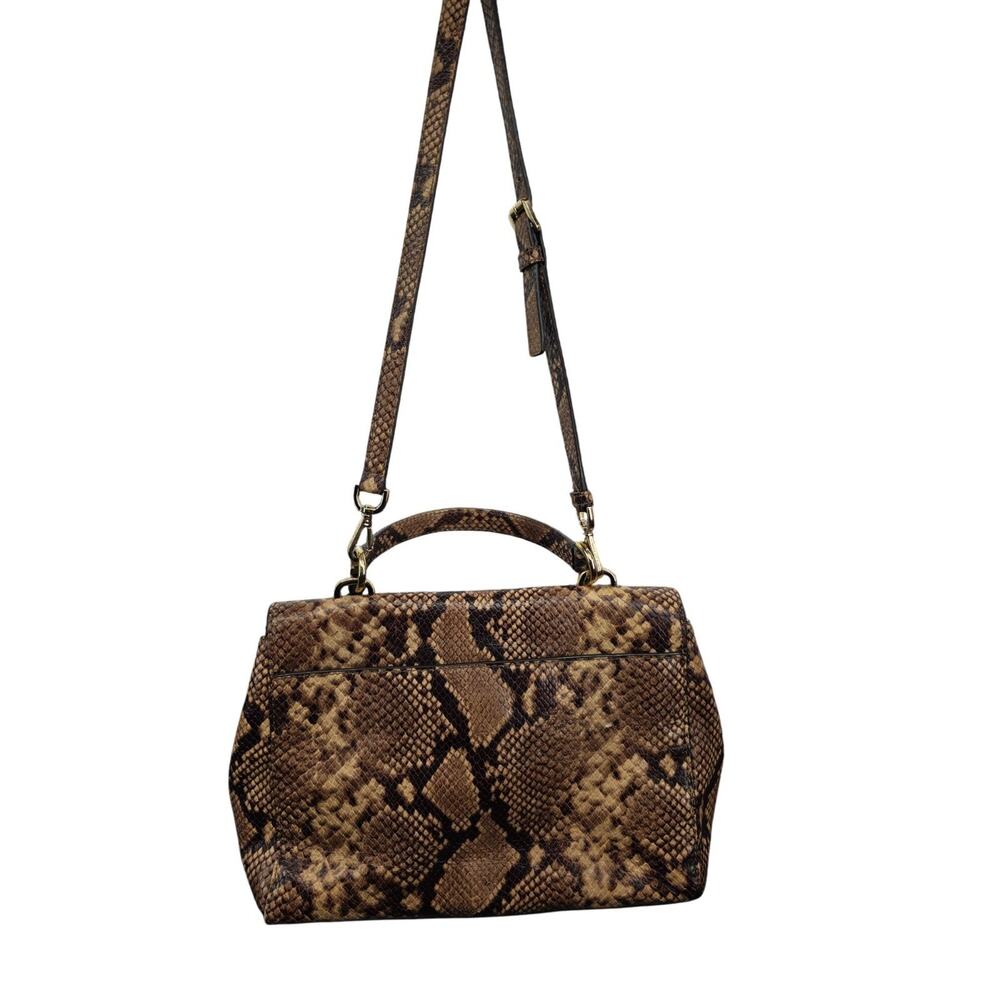 Michael Kors Ava Medium Python Snake Leather Cros… - image 5